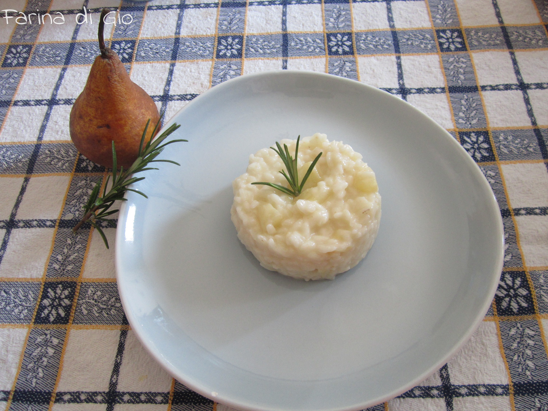 risotto taleggio pere