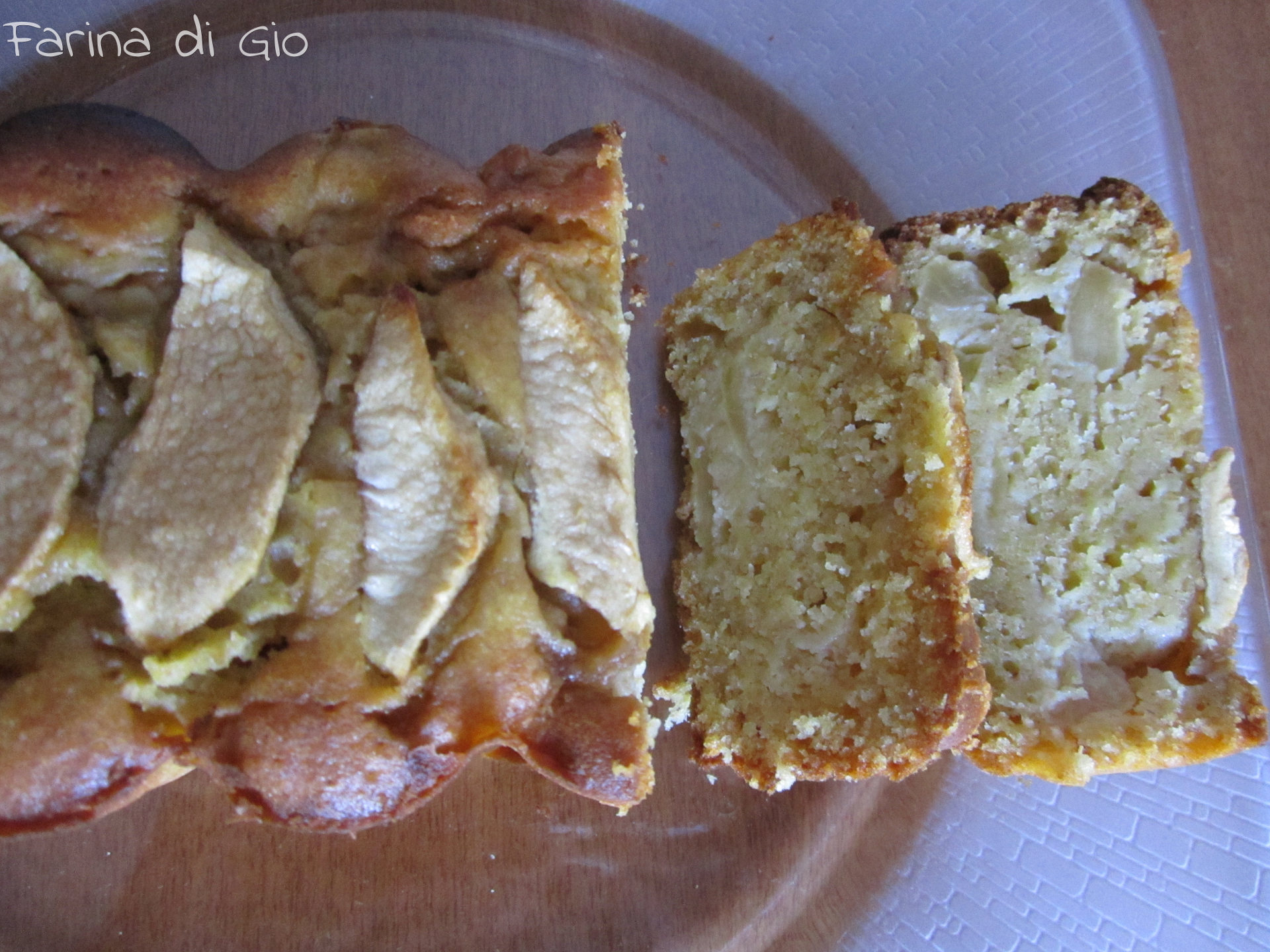 cake mele mirtilli
