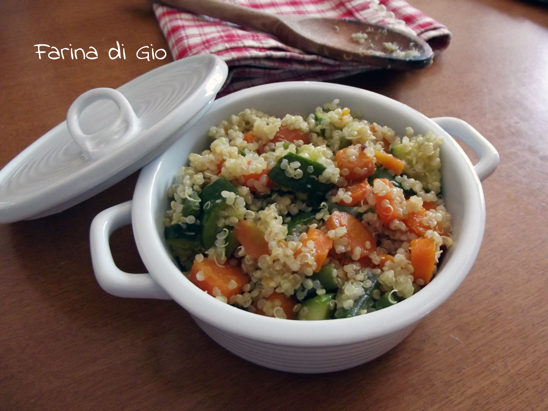 quinoa con verdure