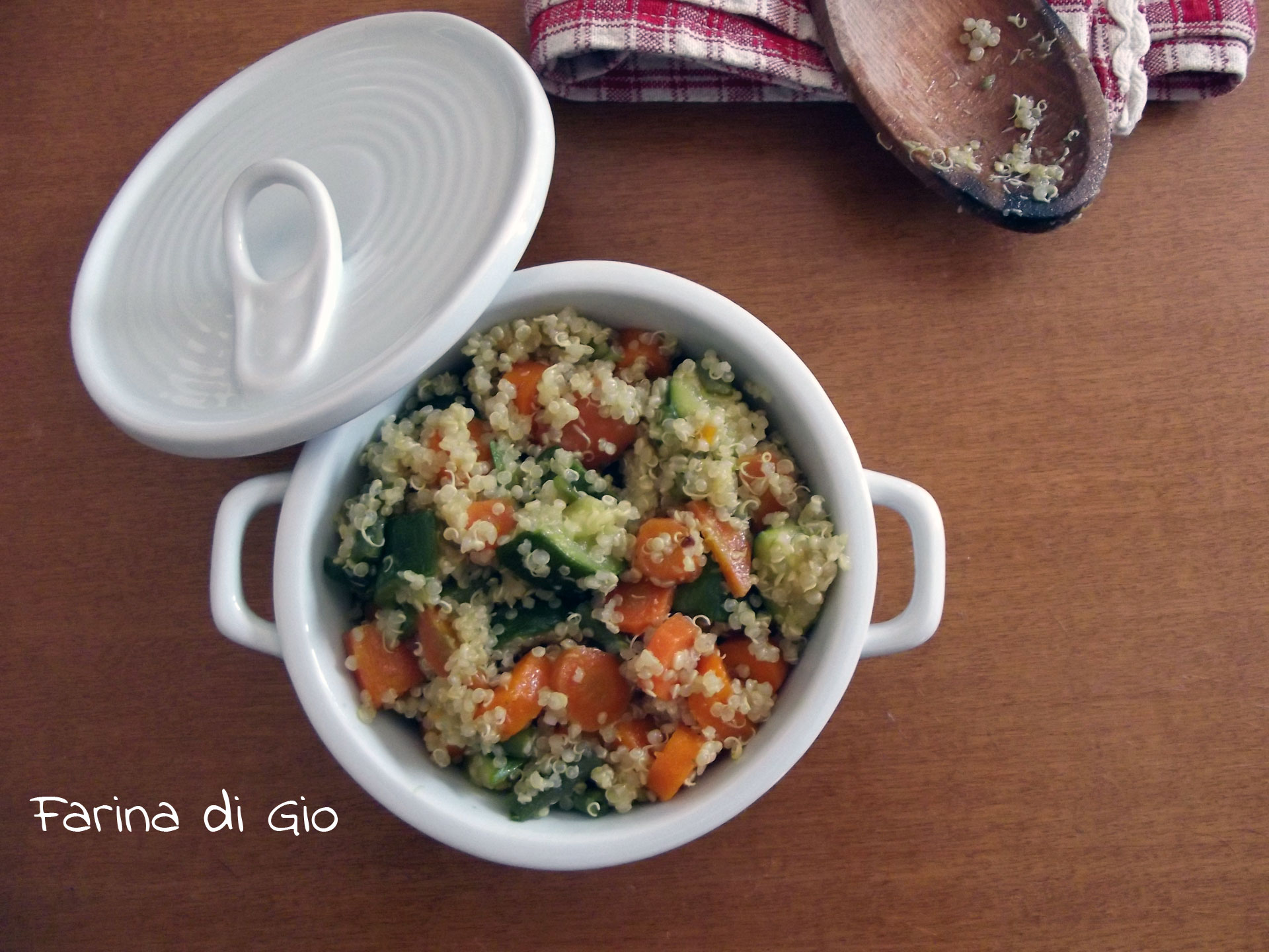 quinoa con verdure