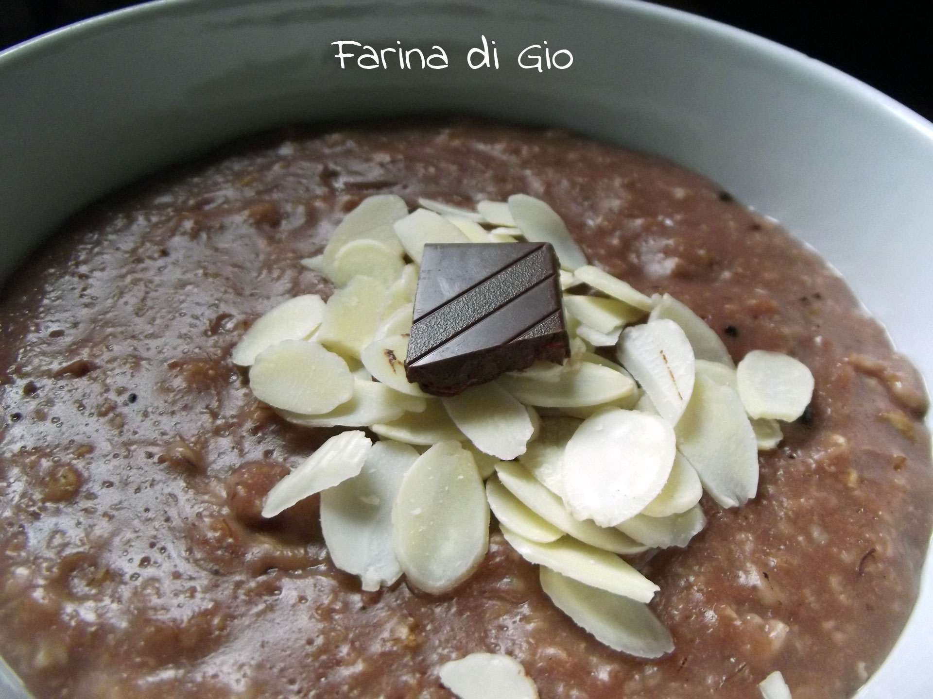 porridge cacao mandorle