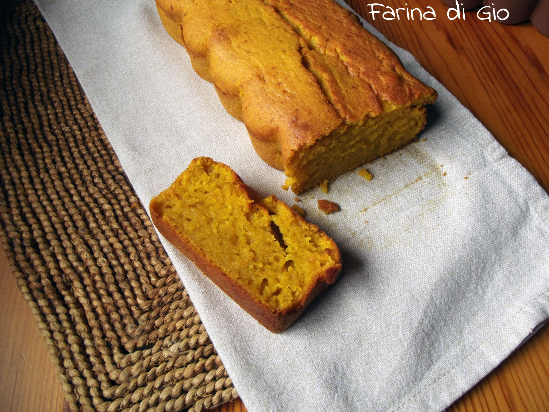 cake zucca senza frumento