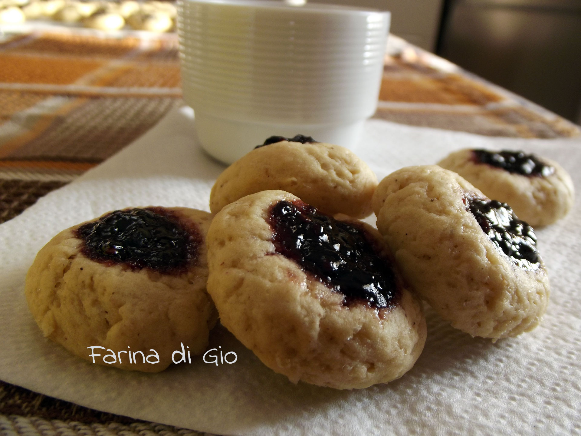 thumbprint cookies di farro