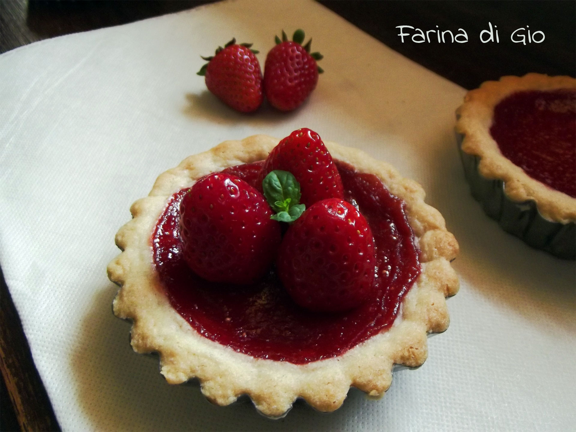 crostatine fragole menta