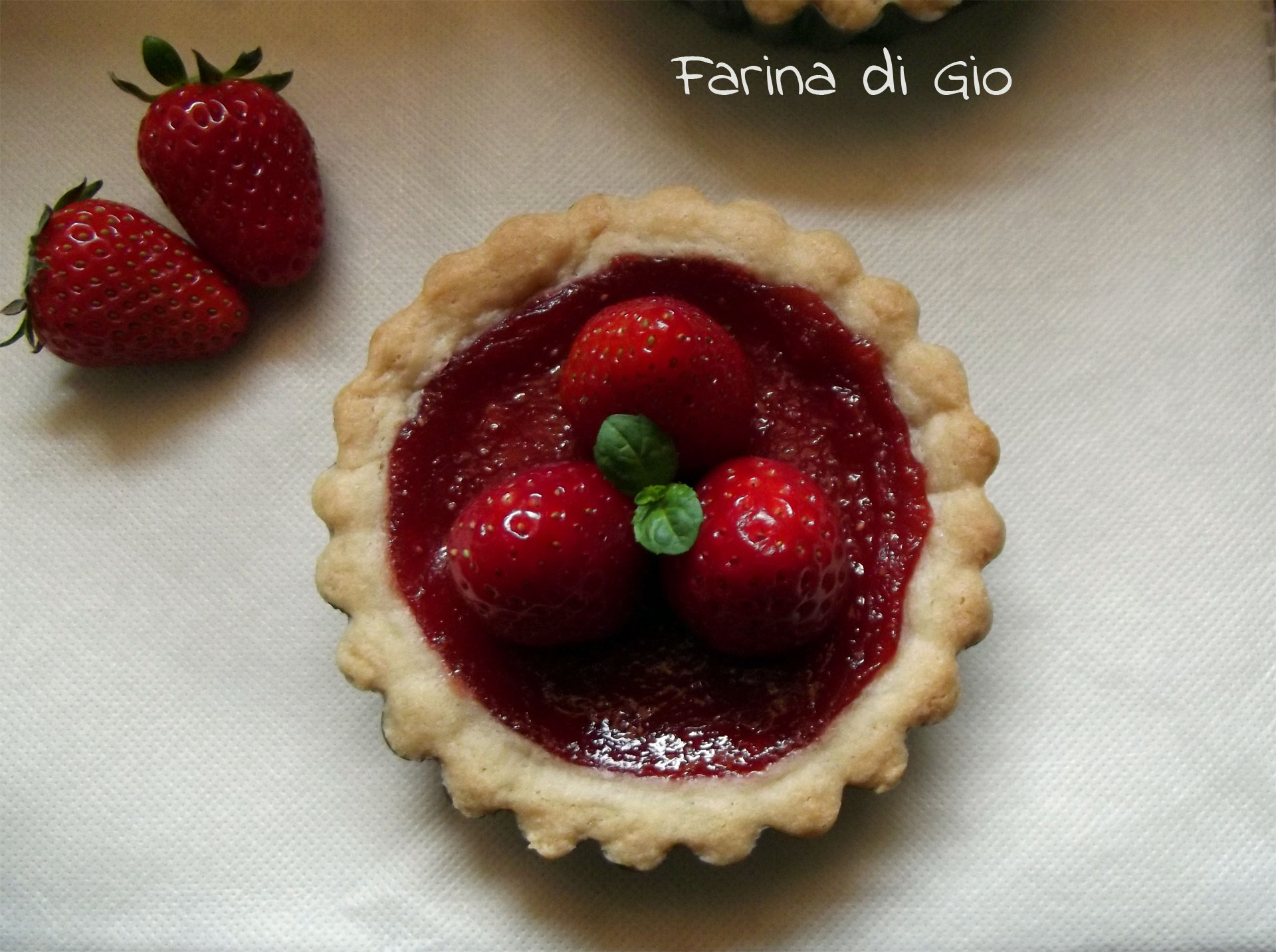 crostatine fragole menta